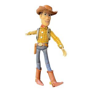 DISNEY Toy Story Woody Cowboy Doll *Voice Box Does Not Work Plastic Head 14 1/2"